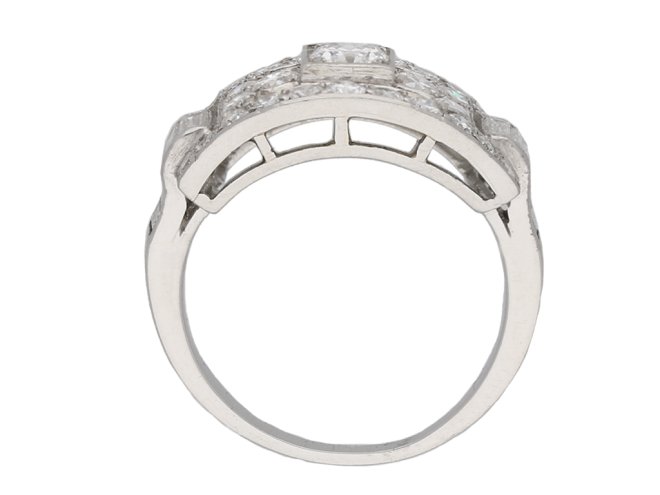 Art Deco diamond ring berganza hatton garden