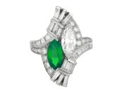 J. E. Caldwell emerald and diamond ring berganza hatton garden