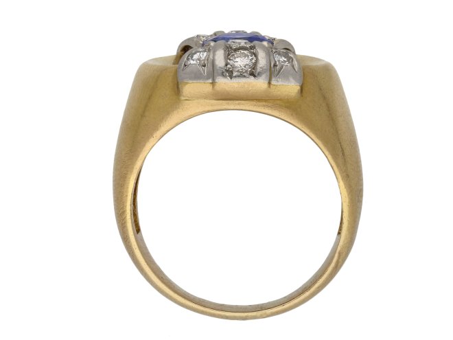 Sapphire and diamond cocktail ring berganza hatton garden