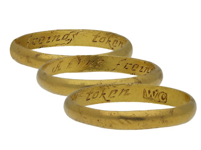 Gold posy ring A true freinds token hatton garden