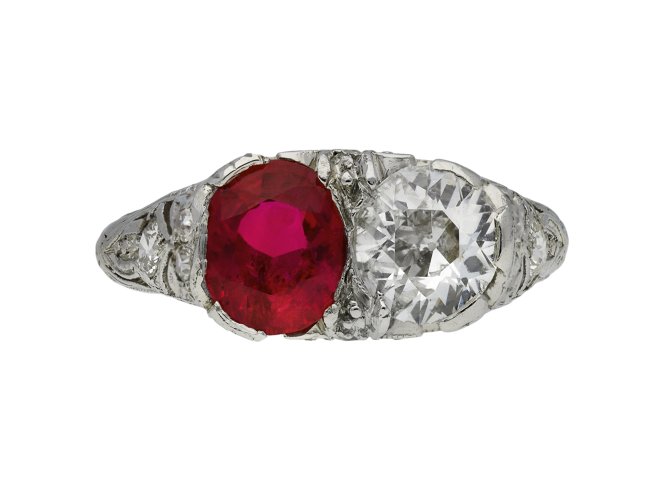 Burmese ruby and diamond ring berganza hatton garden