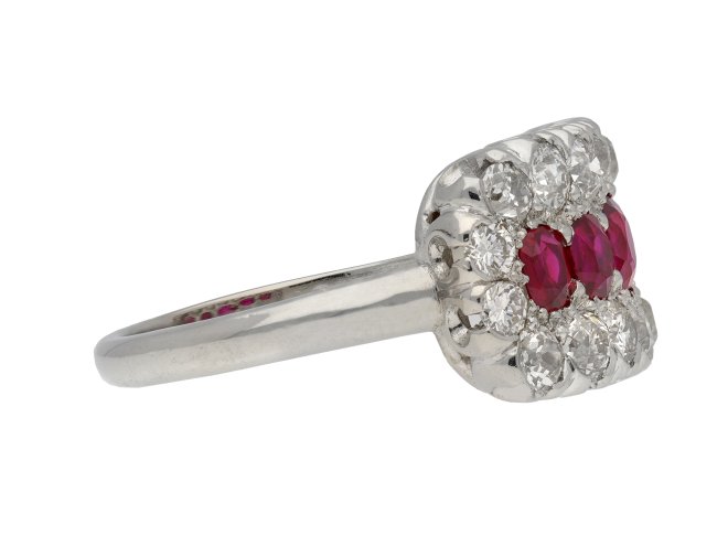 Burmese ruby and diamond ring berganza hatton garden