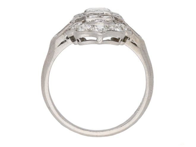 back art deco diamond cluster ring berganza hatton garden