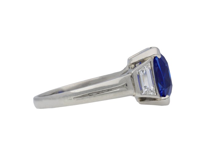 Burmese sapphire and diamond ring hatton garden