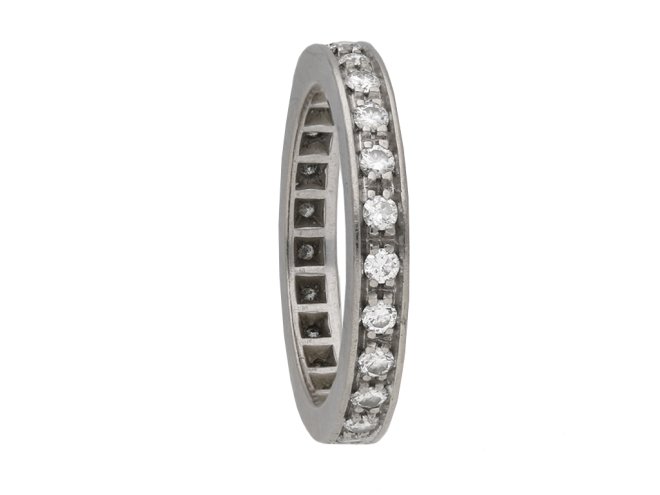 Diamond set eternity ring berganza hatton garden