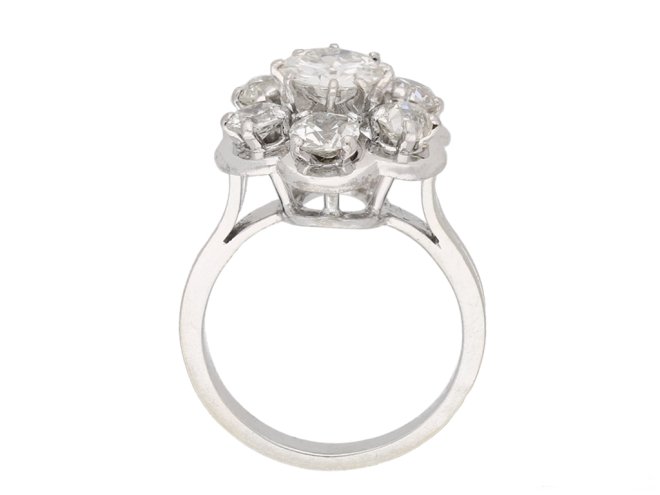 Diamond coronet cluster ring hatton garden berganza