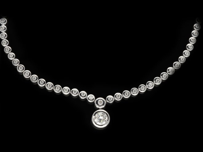  Diamond necklace, circa 1990 hatton garden