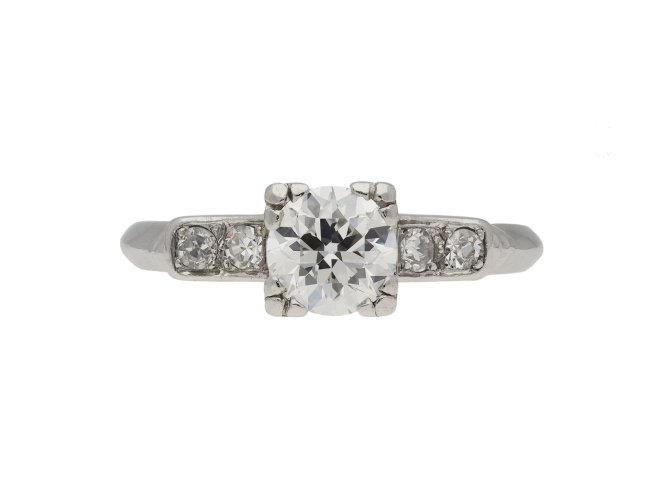 Art Deco diamond solitaire ring berganza hatton garden