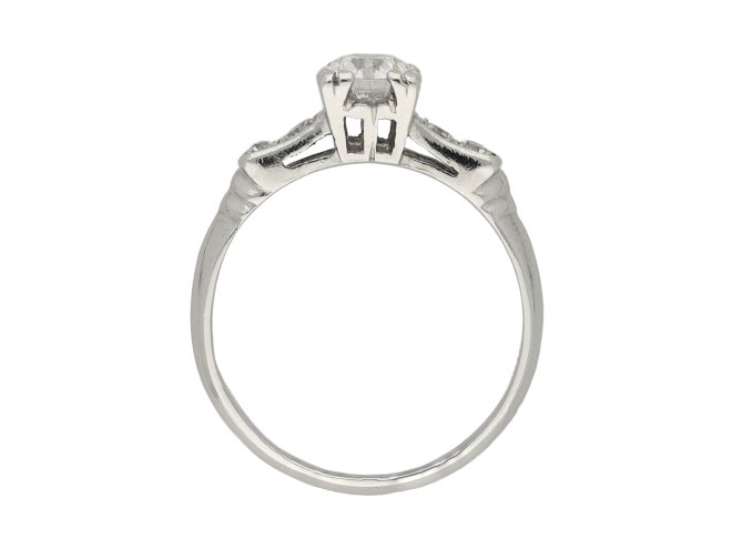 Art Deco diamond solitaire ring berganza hatton garden