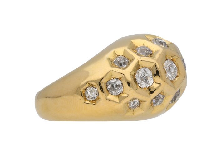 Cartier diamond honeycomb ring berganza hatton garden