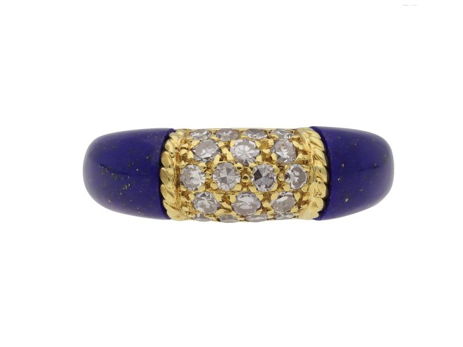 Van Cleef & Arpels diamond lapis ring berganza hatton garden