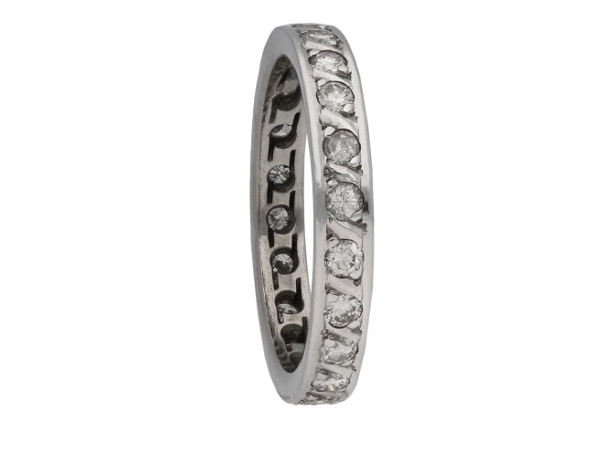 Diamond set eternity ring berganza hatton garden