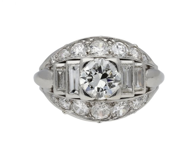 Art Deco diamond ring berganza hatton garden