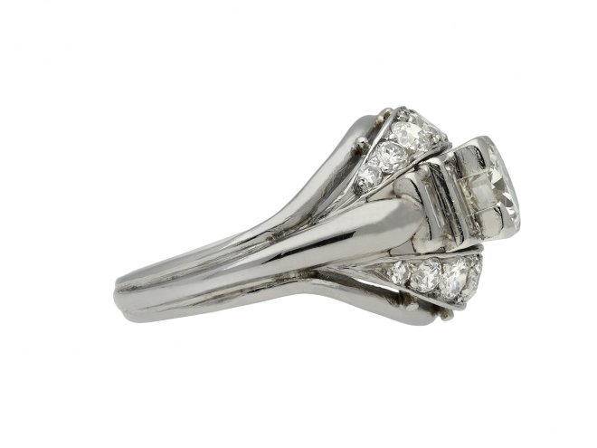 Art Deco diamond ring berganza hatton garden