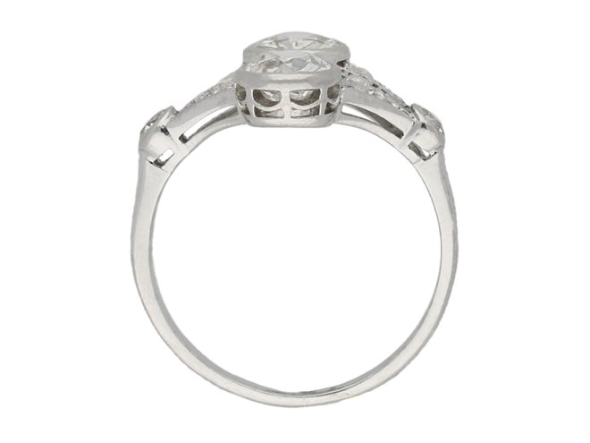 Art Deco diamond cluster ring berganza hatton garden