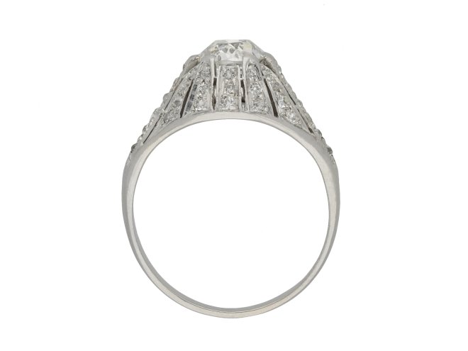 Old cut diamond cluster ring hatton garden