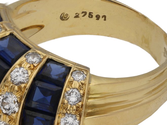 Oscar Heyman Brothers sapphire diamond ring berganza hatton garden