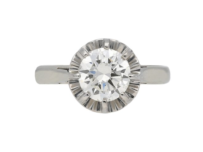 Solitaire diamond ring berganza hatton garden