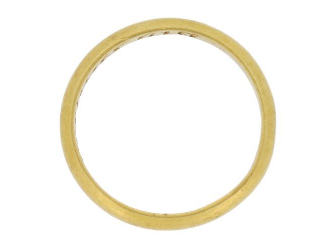 back view gold posy ring berganza hatton garden 