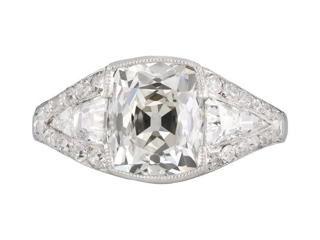 Art Deco diamond cluster ring, circa 1930. Hatton Garden