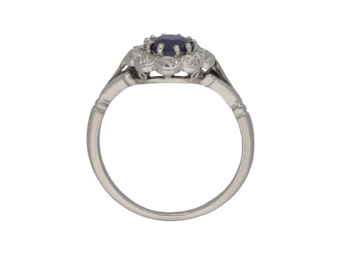 Antique sapphire and diamond ring berganza hatton garden