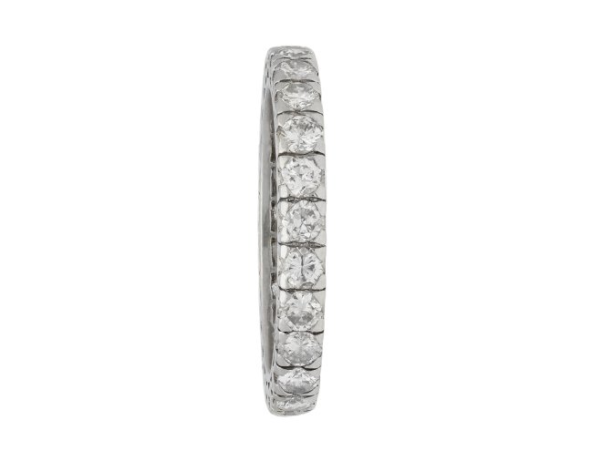 Diamond set full eternity ring, circa 1950. Hatton Garden