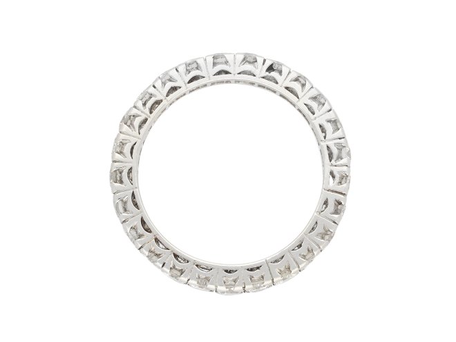 Diamond set full eternity ring, circa 1950. Hatton Garden