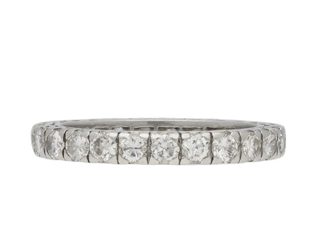 Diamond set full eternity ring, circa 1950. Hatton Garden