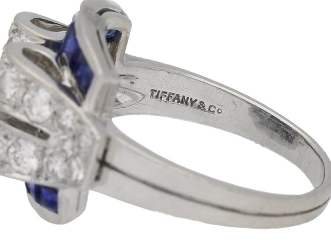 sapphire diamond ring Tiffany Co berganza hatton garden