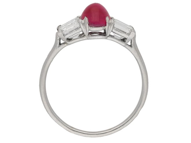 Burmese ruby diamond ring Cartier berganza hatton garden