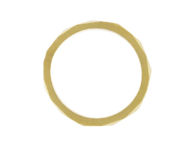 Vintage yellow gold wedding band, English, 1953.