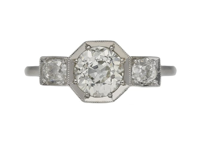  art deco diamond engagement ring berganza hatton garden