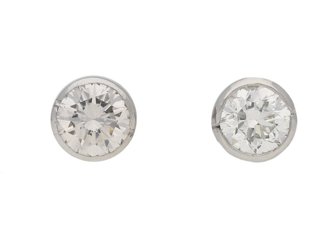 vintage diamond earrings berganza hatton garden