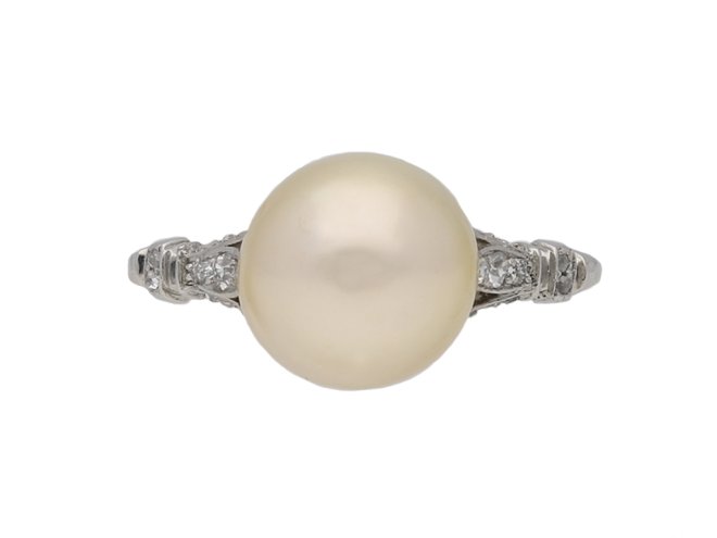 front antique pearl diamond ring berganza hatton garden