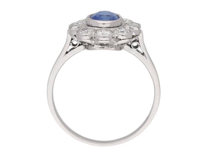 size view kashmir sapphire diamond ring berganza hatton garden