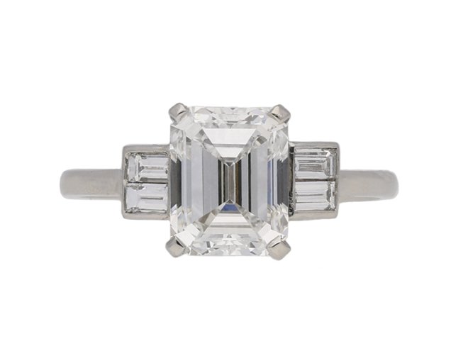 front art deco diamond ring berganza hatton garden