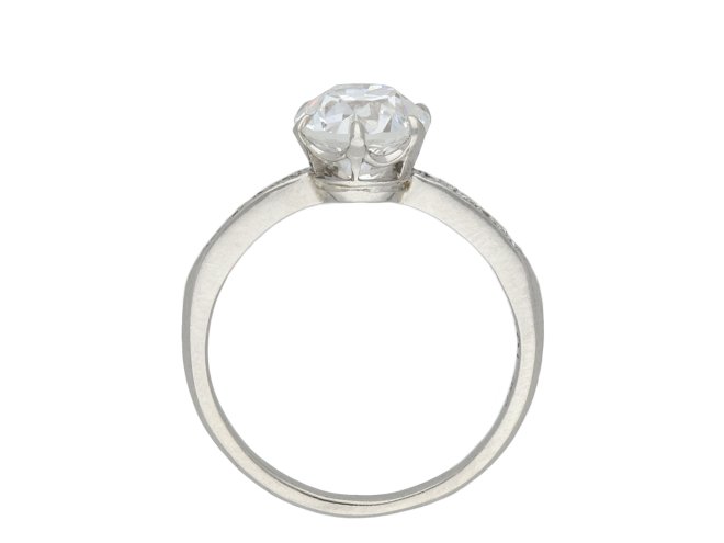 Diamond solitaire ring, English hatton garden