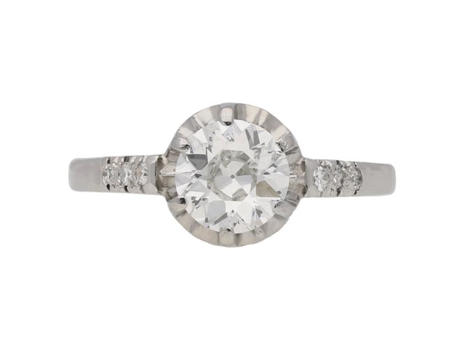 art deco diamond engagement ring berganza hatton garden