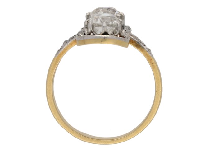 front Belle Époque diamond ring berganza hatton garden