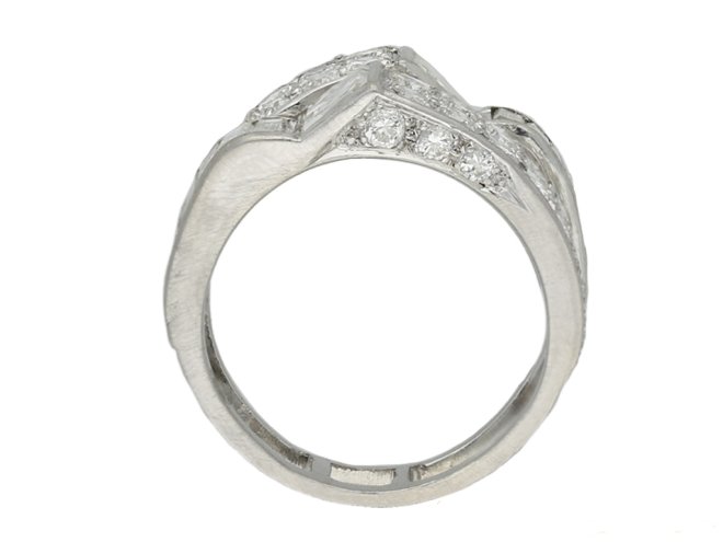 front art deco diamond cocktail ring hatton garden berganza