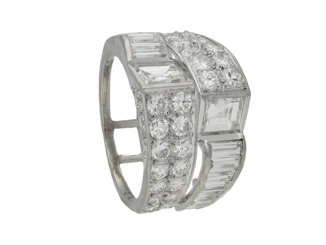 front art deco diamond cocktail ring hatton garden berganza