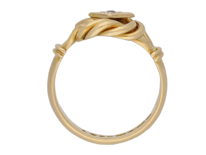 antique gold diamond knot ring hatton garden berganza