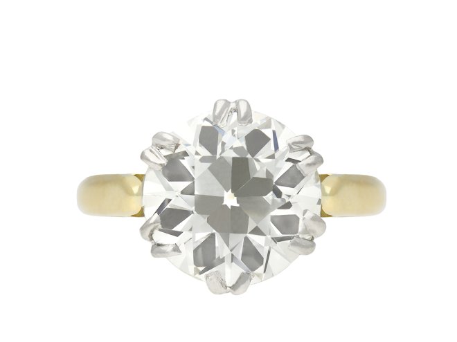 Edwardian solitaire diamond ring hatton garden