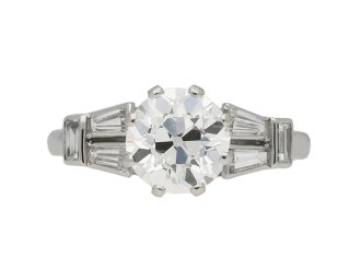 Art Deco diamond engagement ring berganza hatton garden