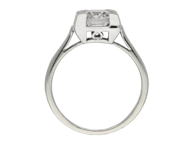 Art Deco diamond solitaire ring