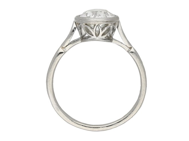 Edwardian diamond solitaire ring berganza hatton garden