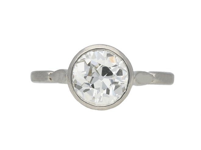 Edwardian diamond solitaire ring berganza hatton garden