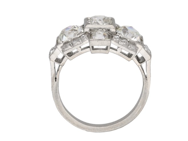 Art Deco diamond cluster ring berganza hatton garden