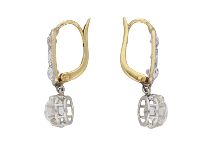 Belle Époque diamond drop earrings berganza hatton garden