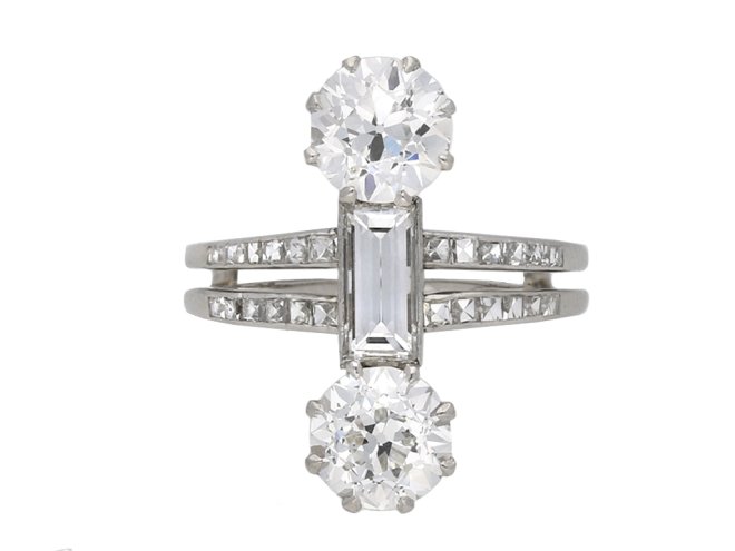 Art deco diamond ring berganza hatton garden